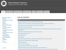 Tablet Screenshot of indianrailwayemployee.com
